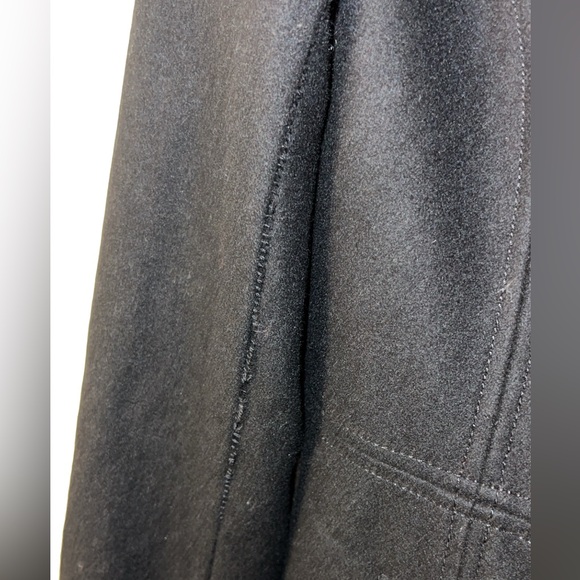 Guess Black Trench Coat with Patterned Collar - Picture 4 of 4